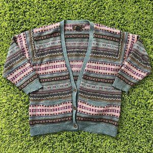 vintage Eddie Baur fair isle cardigan